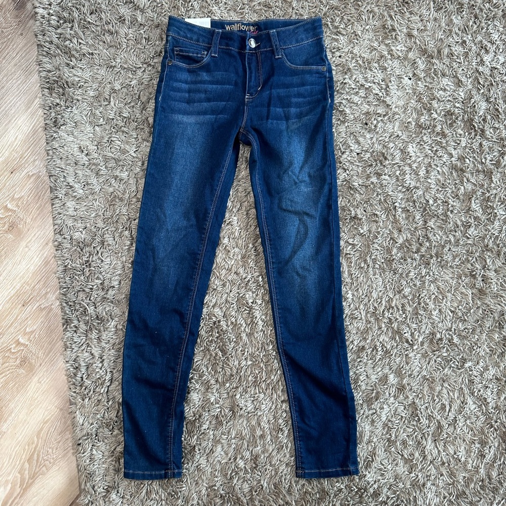 Wallflower Deep Blue Skinny Jeans (Girls)